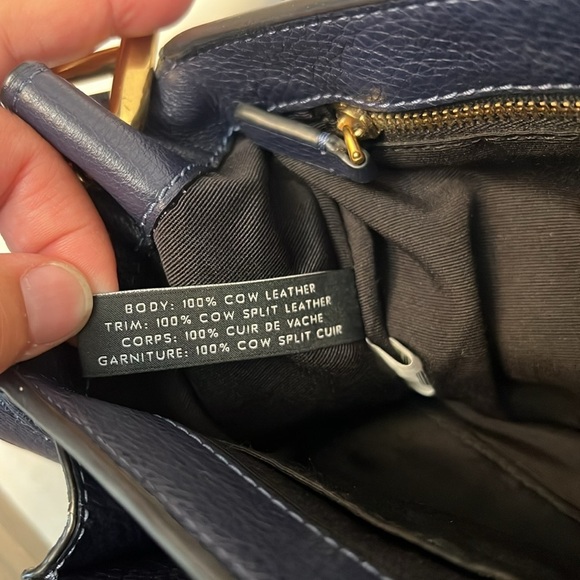 MARC JACOBS BLUE LEATHER CROSSBODY SADDLE BAG - Picture 11 of 16